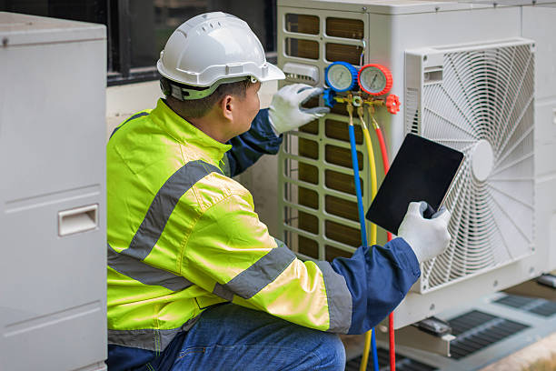 Professional Hvac Installation technician working in Greenbush, MA
